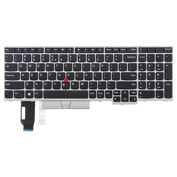 US Version Keyboard for Lenovo Thinkpad E580 E585 E590 E595 T590 P53S L580 L590 P52 P72 P53 P73 (Silver) - Replacement Keyboards by PMC TechLife | Online Shopping South Africa | PMC TechLife