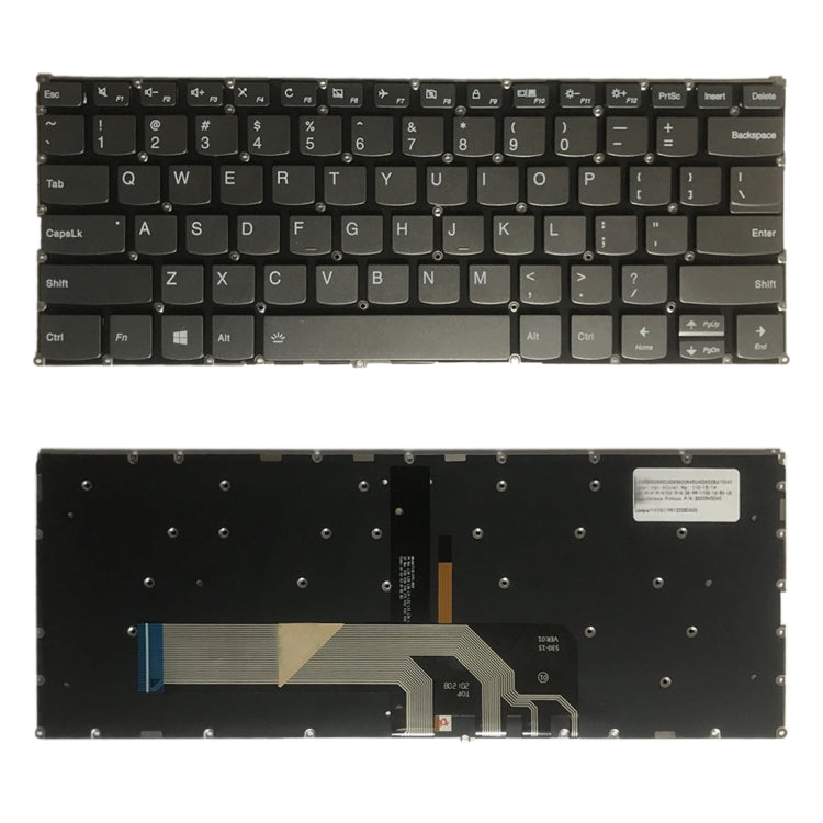 US Version Keyboard with Backlight for Lenovo Yoga 730-13IKB 730-13IWL 730-15IKB 730-15IWL 530-14 530-14IKB FLEX6-14 - Replacement Keyboards by PMC TechLife | Online Shopping South Africa | PMC TechLife