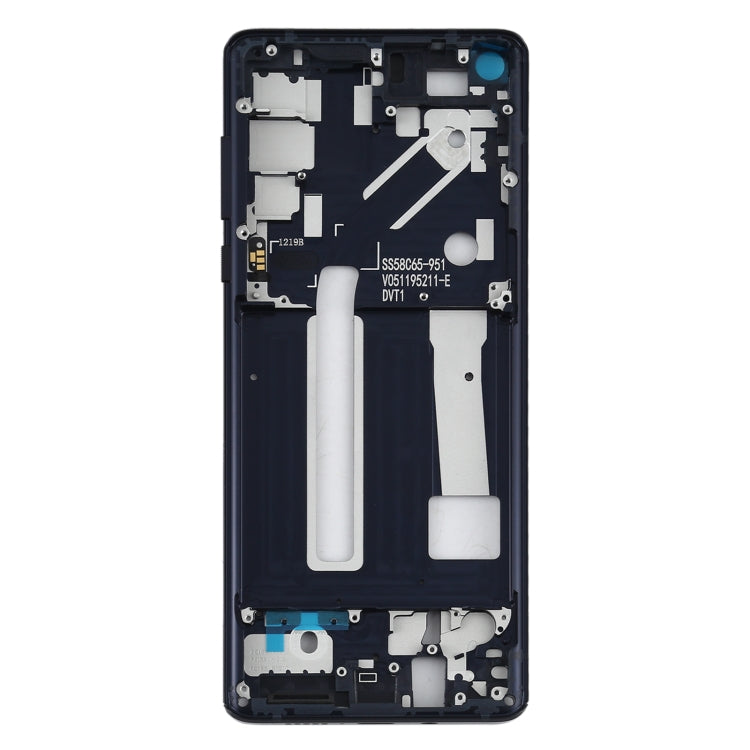 Middle Frame Bezel Plate for Motorola Edge XT2063-3(Black) - Frame Bezel Plate by PMC TechLife | Online Shopping South Africa | PMC TechLife