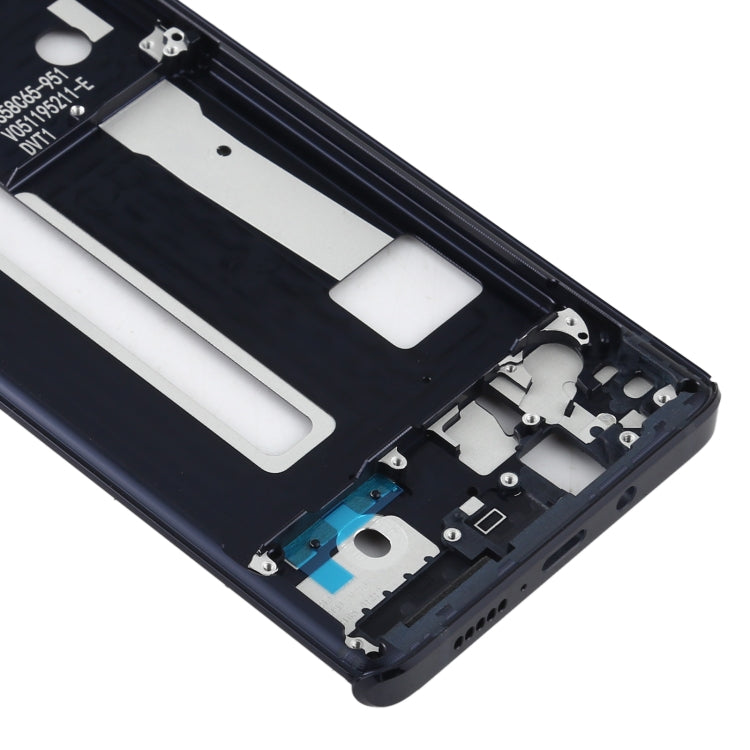 Middle Frame Bezel Plate for Motorola Edge XT2063-3(Black) - Frame Bezel Plate by PMC TechLife | Online Shopping South Africa | PMC TechLife