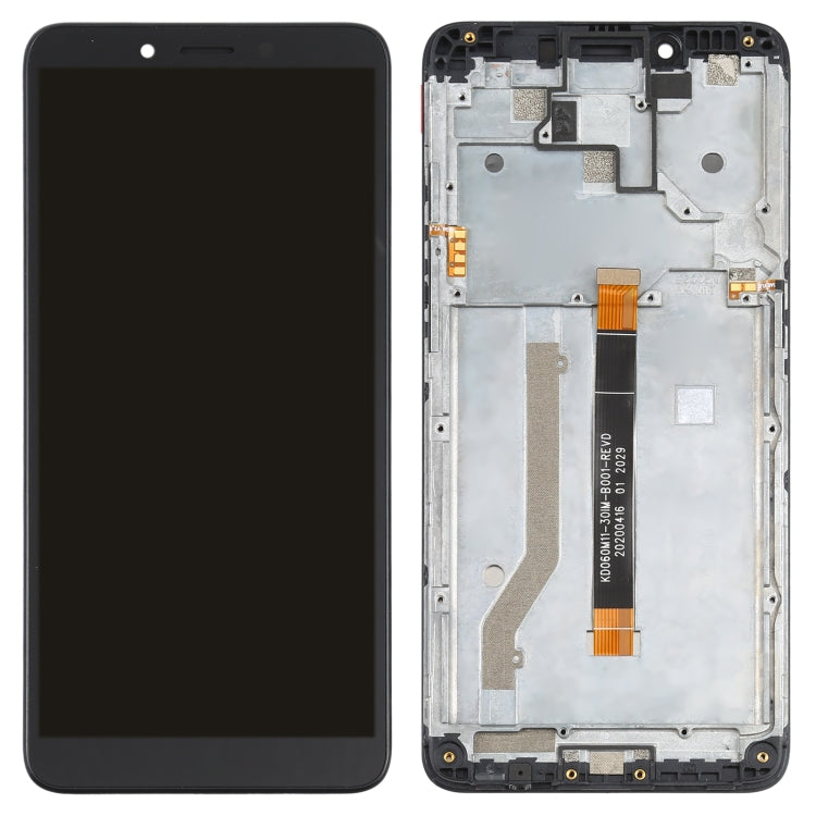 LCD Screen and Digitizer Full Assembly with Frame for Nokia C3(Black) - free shipping - PMC TechLife - Order now!