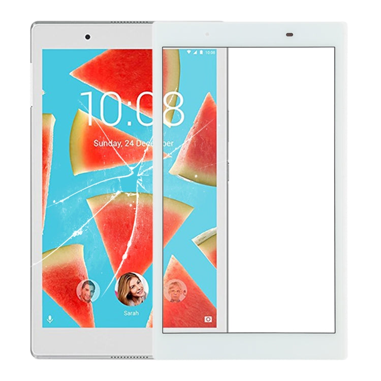 Front Screen Outer Glass Lens for Lenovo Tab 4 / TB-8504F / TB-8504X(White) - free shipping - PMC TechLife - Order now!