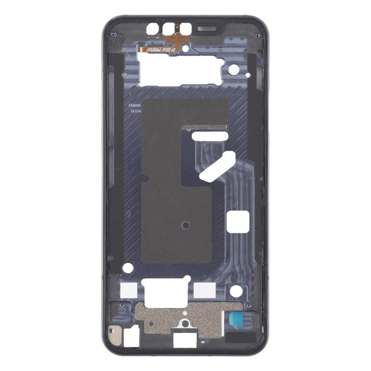 Front Housing LCD Frame Bezel Plate for LG G8s ThinQ LMG810 LM-G810 LMG810EAW (Black) - For LG by PMC TechLife | Online Shopping South Africa | PMC TechLife