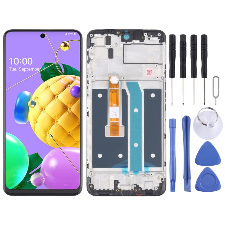 LCD Screen and Digitizer Full Assembly with Frame for LG K52 / K62 / Q52 LMK520 LM-K520 LMK520E LM-K520E LMK520Y LM-K520Y LMK520H LM-K520H LMK525H LMK525 LM-K525H LM-K525 - free shipping - PMC TechLife - Order now!