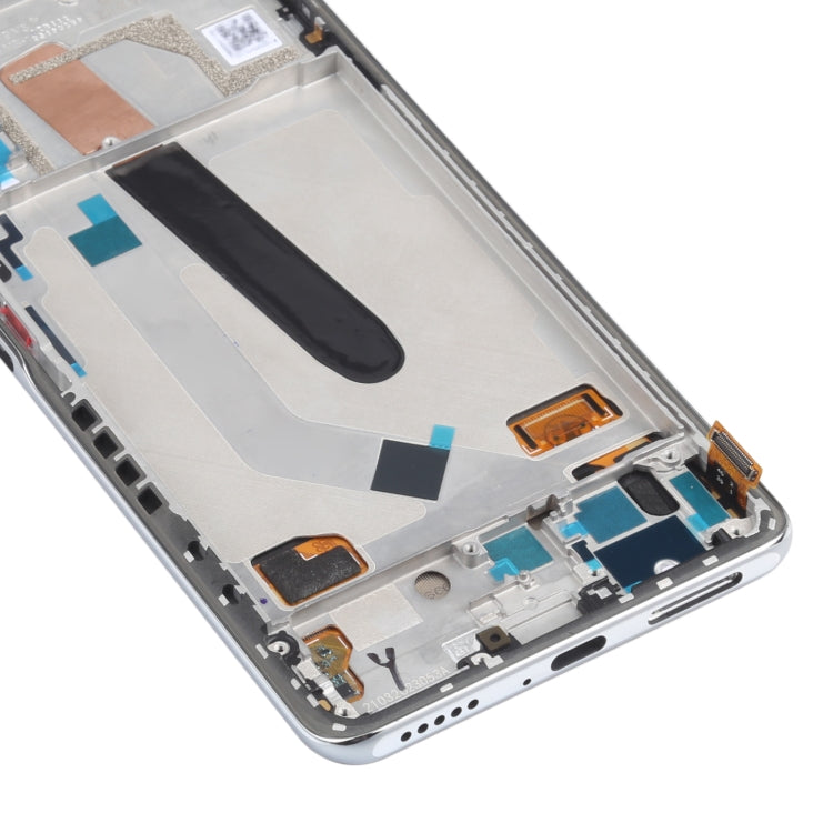 AMOLED Material Original LCD Screen and Digitizer Full Assembly With Frame for Xiaomi Redmi K40 / Redmi K40 Pro / Redmi K40 Pro+ / Mi 11i / Poco F3 / M2012K11AC M2012K11C M2012K11AG M2012K11G(Silver) - free shipping - PMC TechLife - Order now!