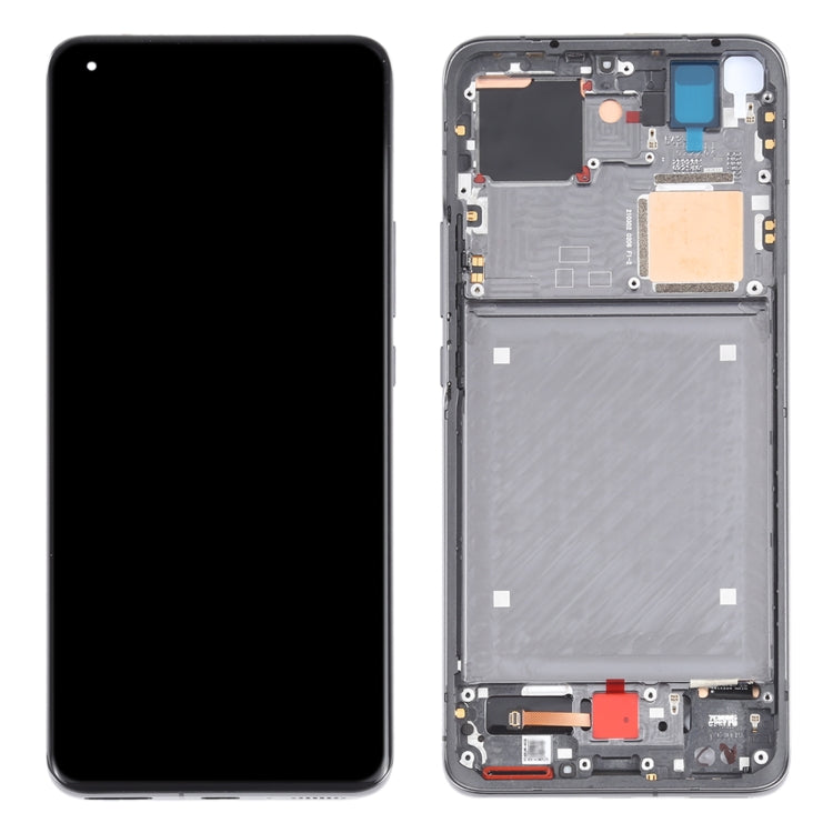 Original AMOLED Material LCD Screen and Digitizer Full Assembly With Frame for Xiaomi Mi 11 Ultra / Mi 11 Pro M2102K1G M2102K1C M2102K1AC(Black) - free shipping - PMC TechLife - Order now!