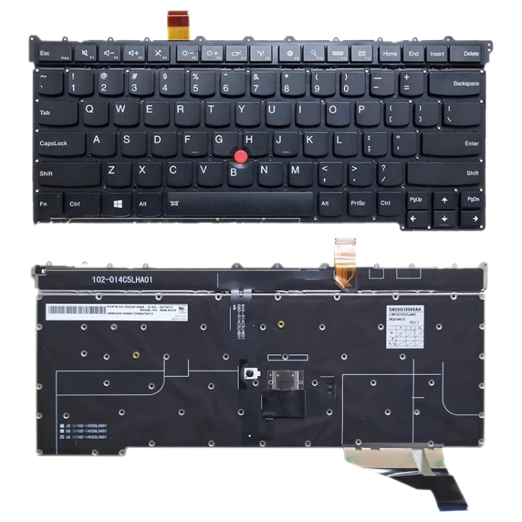 US Version Keyboard With Back Light for Lenovo Thinkpad X1 Carbon 3rd Gen 2015 - Replacement Keyboards by PMC TechLife | Online Shopping South Africa | PMC TechLife