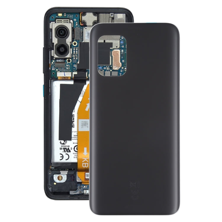 Glass Battery Back Cover with Adhesive for Asus Zenfone 8 ZS590KS(Jet Black) - Back Cover by PMC TechLife | Online Shopping South Africa | PMC TechLife