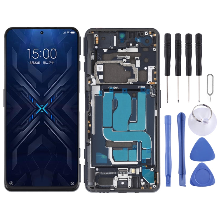 Original LCD Screen and Digitizer Full Assembly With Frame for Xiaomi Black Shark 4 / Black Shark 4 Pro SHARK PRS-H0, SHARK PRS-A0(Black) - free shipping - PMC TechLife - Order now!