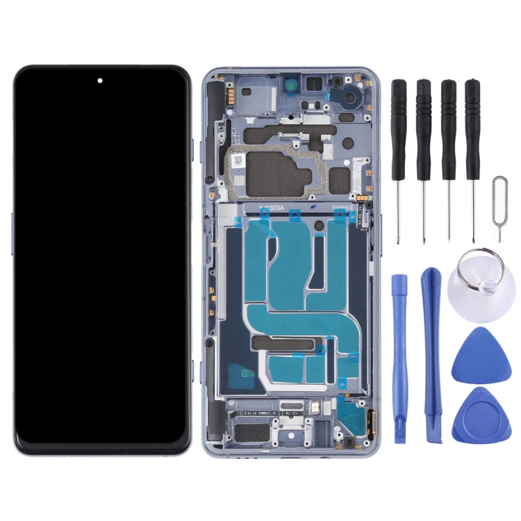 Original LCD Screen and Digitizer Full Assembly With Frame for Xiaomi Black Shark 4 / Black Shark 4 Pro SHARK PRS-H0, SHARK PRS-A0(Silver) - free shipping - PMC TechLife - Order now!