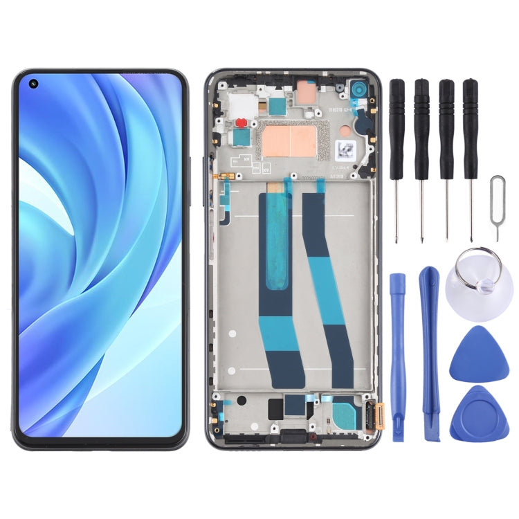 Original LCD Screen for Xiaomi Mi 11 Lite 4G/11 Lite 5G NE M2101K9AG M2101K9AI Digitizer Full Assembly with Frame(Black) - free shipping - PMC TechLife - Order now!