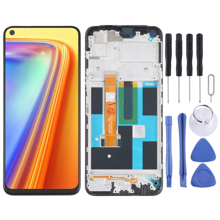 LCD Screen and Digitizer Full Assembly With Frame for OPPO Realme 7 (Asia) 4G RMX2151 RMX2163 - free shipping - PMC TechLife - Order now!