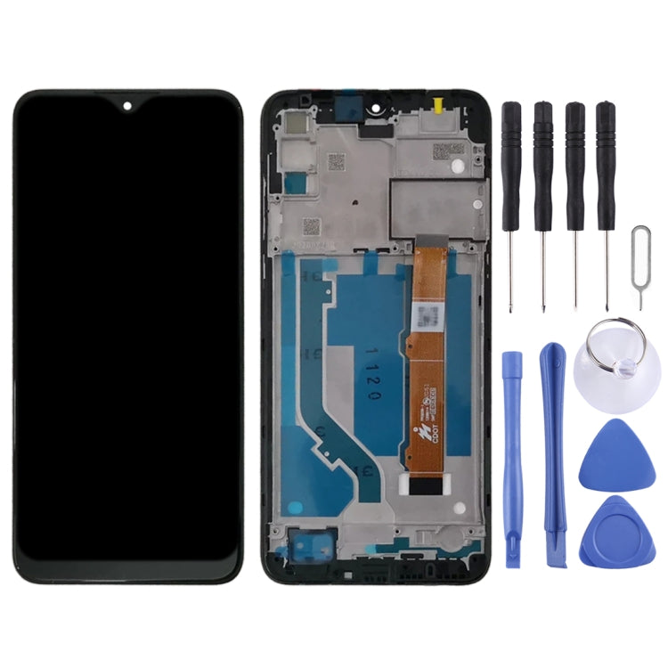 LCD Screen and Digitizer Full Assembly With Frame for Alcatel 1S 2020 OT5028 5028 5028Y 5028A 5028D 5028U(Black) - free shipping - PMC TechLife - Order now!