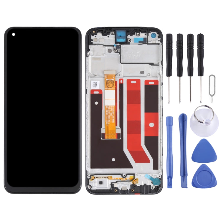 Original LCD Screen and Digitizer Full Assembly With Frame for OPPO A32 PDVM00 - free shipping - PMC TechLife - Order now!