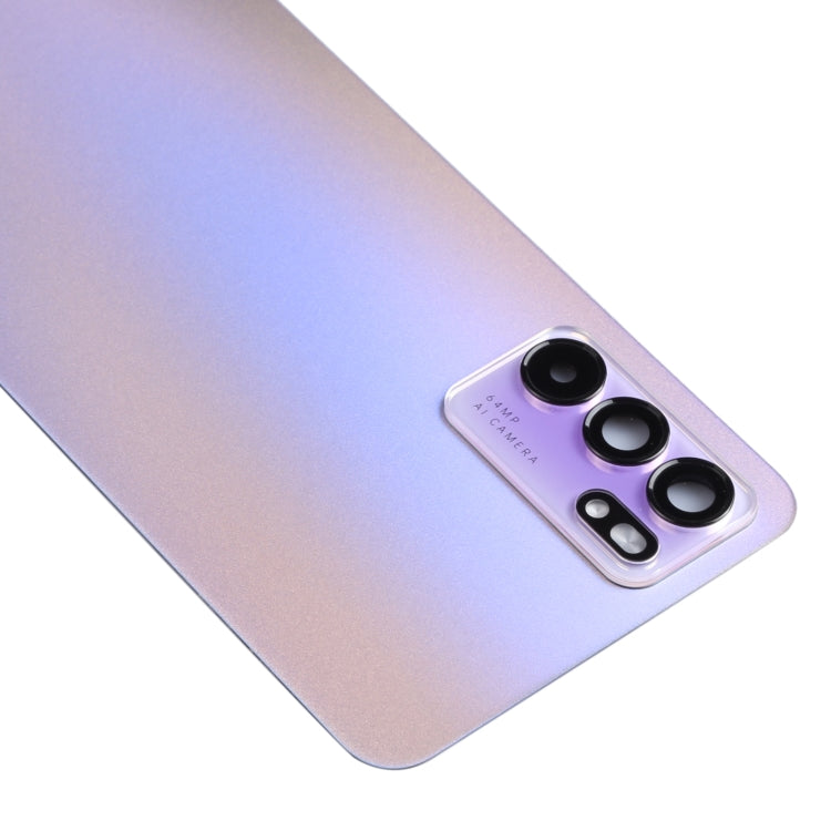 For OPPO Reno6 5G PEQM00, CPH2251 Original Battery Back Cover (Purple) - Back Cover by PMC TechLife | Online Shopping South Africa | PMC TechLife
