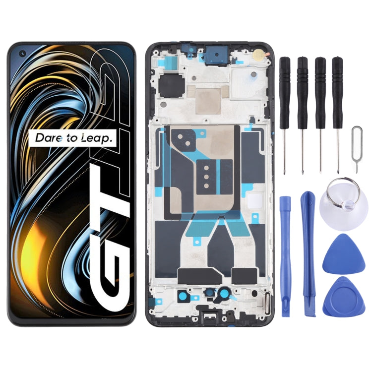 Original Super AMOLED Material LCD Screen and Digitizer Full Assembly with Frame for OPPO Realme GT 5G RMX2202 - free shipping - PMC TechLife - Order now!