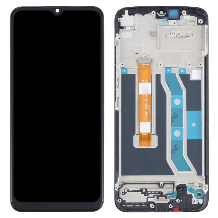 Original LCD Screen and Digitizer Full Assembly with Frame for OPPO Realme C21Y / Realme C25Y - free shipping - PMC TechLife - Order now!
