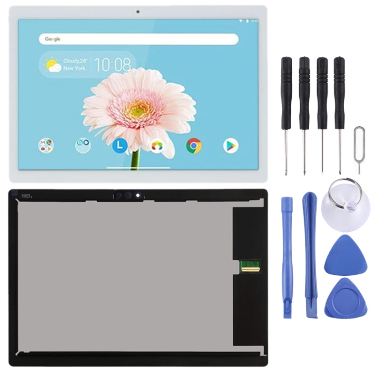 LCD Screen For Lenovo Smart Tab M10 FHD REL TB-X605 TB-X605LC TB-X605FC with Digitizer Full Assembly (White) - free shipping - PMC TechLife - Order now!