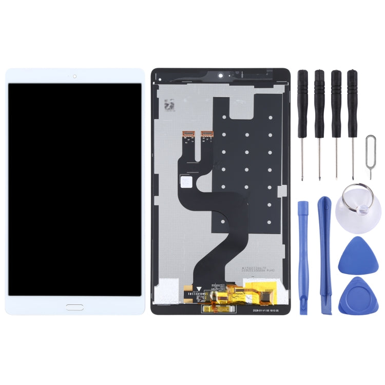 Original LCD Screen for Huawei MediaPad M3 8.4 BTV-W09/BTV-DL09 Digitizer Full Assembly with Fingerprint (White) - free shipping - PMC TechLife - Order now!