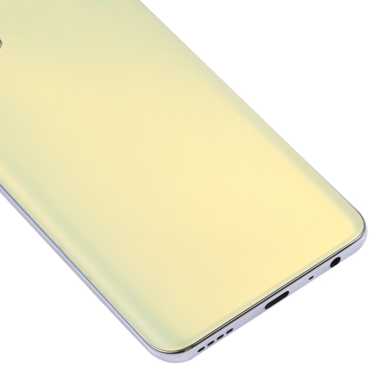 For OPPO Realme Q3 Pro 5G / Realme Q3 Pro Carnival Original Battery Back Cover + Middle Frame (Yellow) - free shipping - PMC TechLife - Order now!