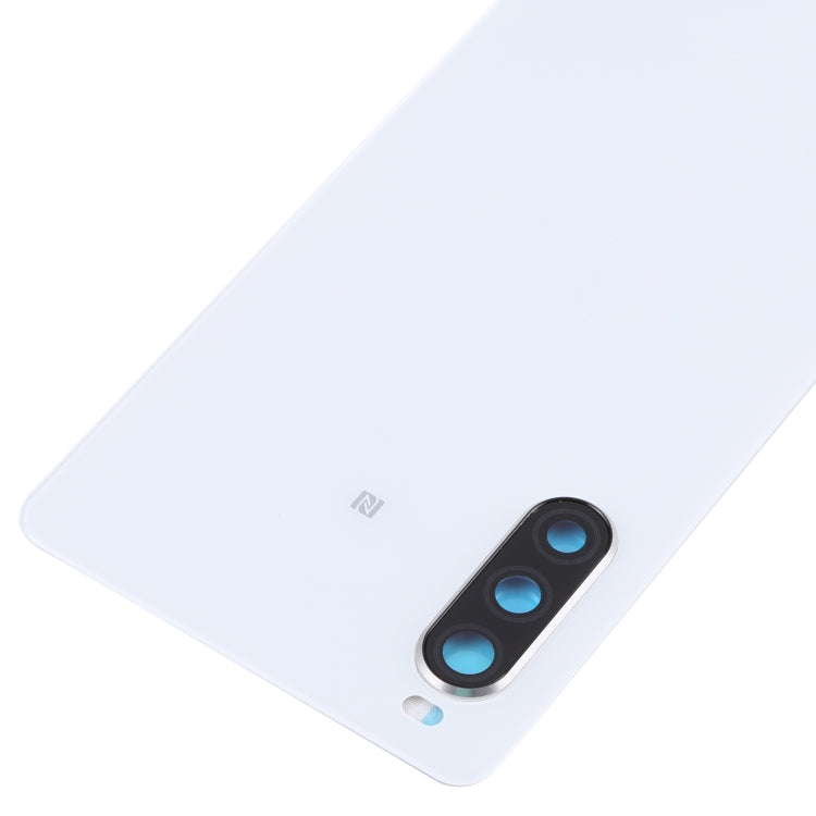 Original Battery Back Cover with Fingerprint for Sony Xperia 10 II(White) - Back Cover by PMC TechLife | Online Shopping South Africa | PMC TechLife