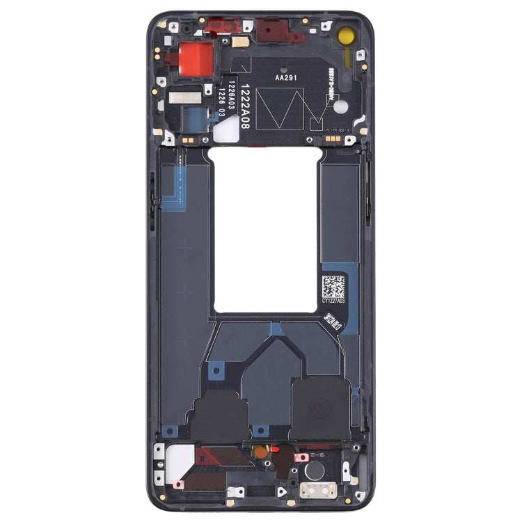 For OPPO Reno7 5G China PFJM10 Original Front Housing LCD Frame Bezel Plate (Black) - Frame Bezel Plate by PMC TechLife | Online Shopping South Africa | PMC TechLife