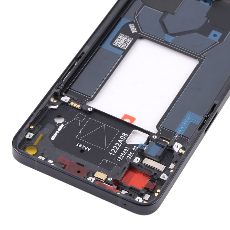 For OPPO Reno7 5G China PFJM10 Original Front Housing LCD Frame Bezel Plate (Black) - Frame Bezel Plate by PMC TechLife | Online Shopping South Africa | PMC TechLife
