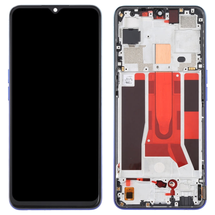 Original LCD Screen For OPPO Reno3 5G/Reno3 Youth/F15/Find X2 Lite/K7 5G Digitizer Full Assembly with Frame (Blue) - free shipping - PMC TechLife - Order now!