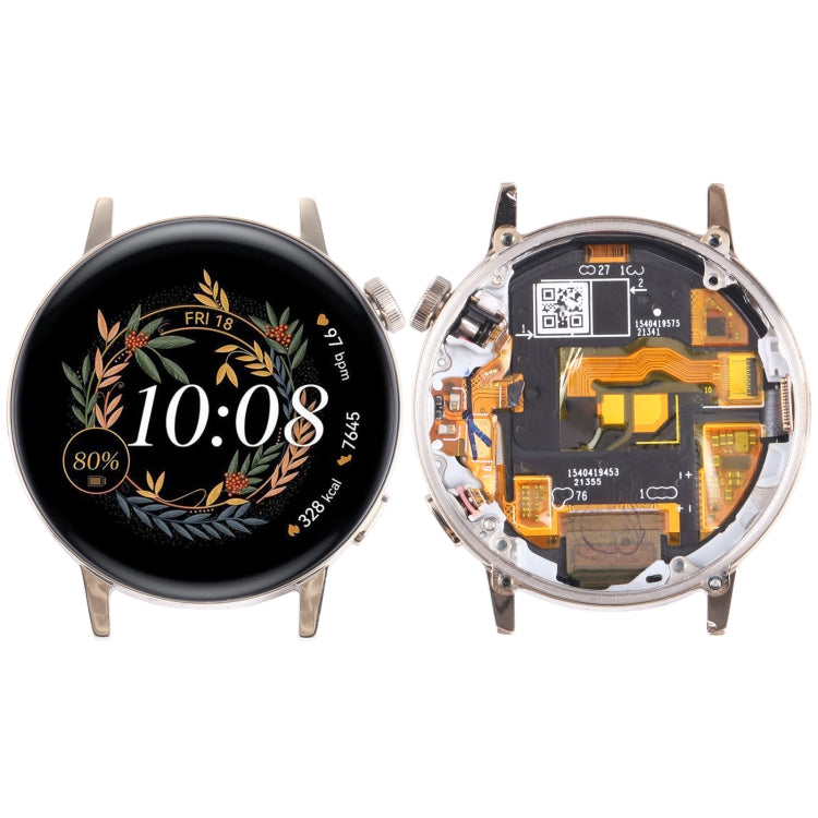 For Huawei Watch GT 3 42mm MIL-B19 Original LCD Screen and Digitizer Full Assembly With Frame (Gold) - For Huawei by PMC TechLife | Online Shopping South Africa | PMC TechLife