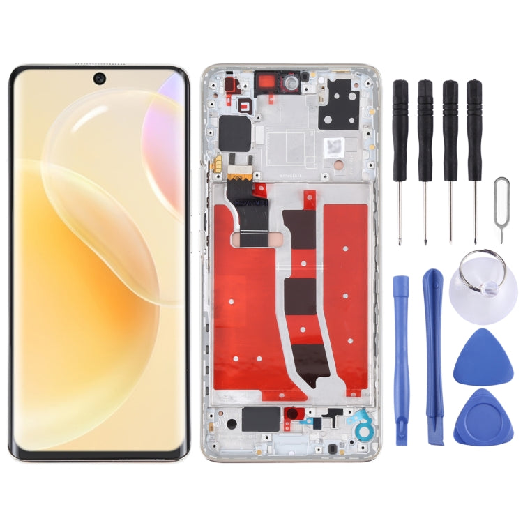 Original OLED LCD Screen for Huawei Nova 8 5G Digitizer Full Assembly with Frame(Silver) - free shipping - PMC TechLife - Order now!