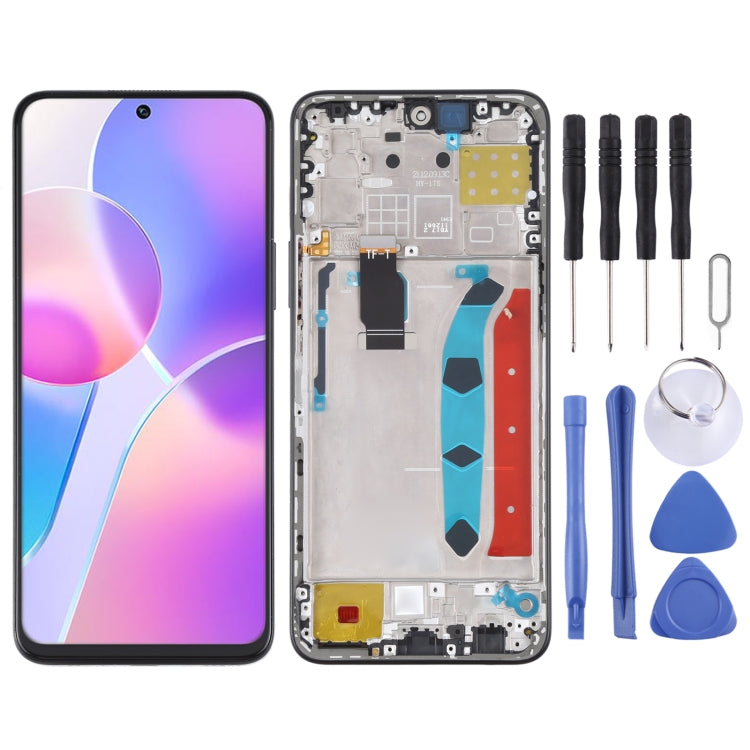 Original LCD Screen for Honor X30i Digitizer Full Assembly with Frame(Black) - free shipping - PMC TechLife - Order now!