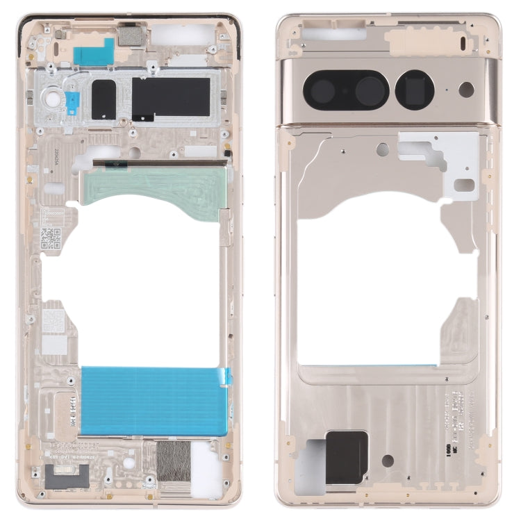 For Google Pixel 7 Front Housing LCD Frame Bezel Plate(Gold) - Frame Bezel Plate by PMC TechLife | Online Shopping South Africa | PMC TechLife