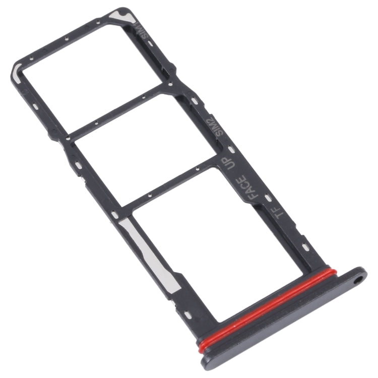 For Motorola Moto G22 SIM Card Tray + SIM Card Tray + Micro SD Card Tray (Black) - Card Socket by PMC TechLife | Online Shopping South Africa | PMC TechLife