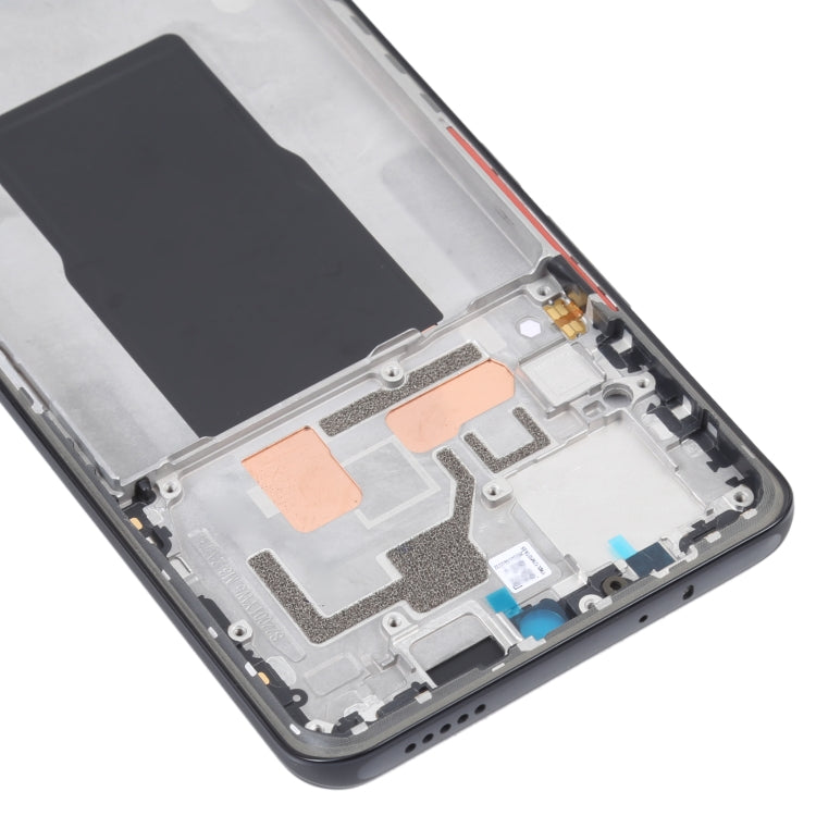 For Xiaomi Redmi K50 Ultra / 12T / 12T Pro Original Front Housing LCD Frame Bezel Plate(Black) - Frame Bezel Plate by PMC TechLife | Online Shopping South Africa | PMC TechLife