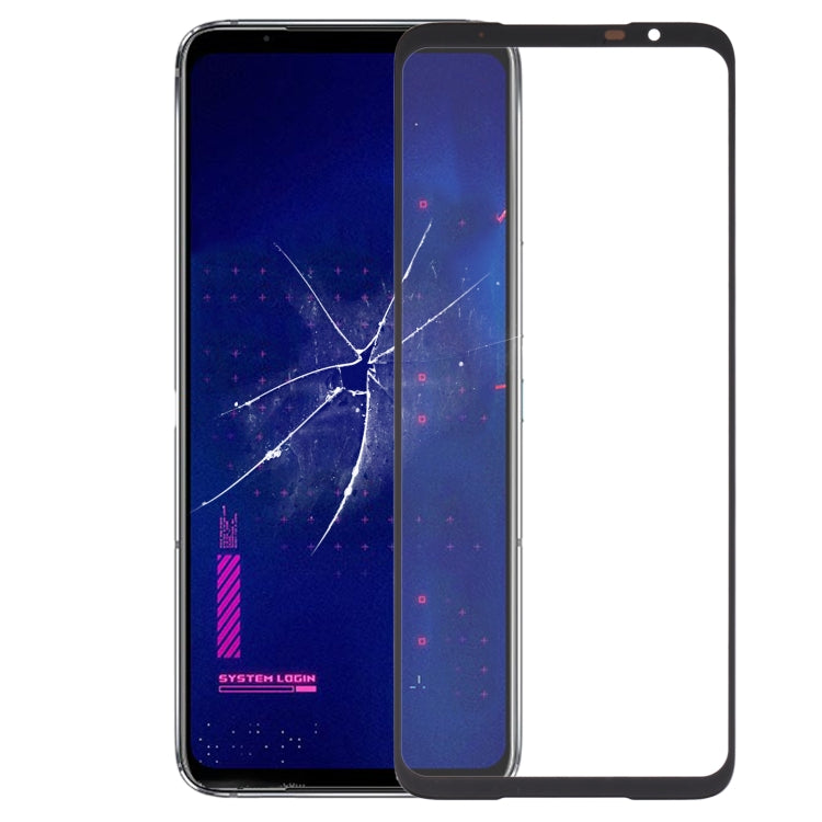 For Asus ROG Phone 6 Pro Front Screen Outer Glass Lens with OCA Optically Clear Adhesive (Black) - free shipping - PMC TechLife - Order now!