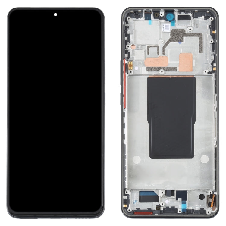 Original AMOLED LCD Screen For Xiaomi Redmi K50 Ultra / 12T / 12T Pro Digitizer Full Assembly with Frame (Black) - free shipping - PMC TechLife - Order now!