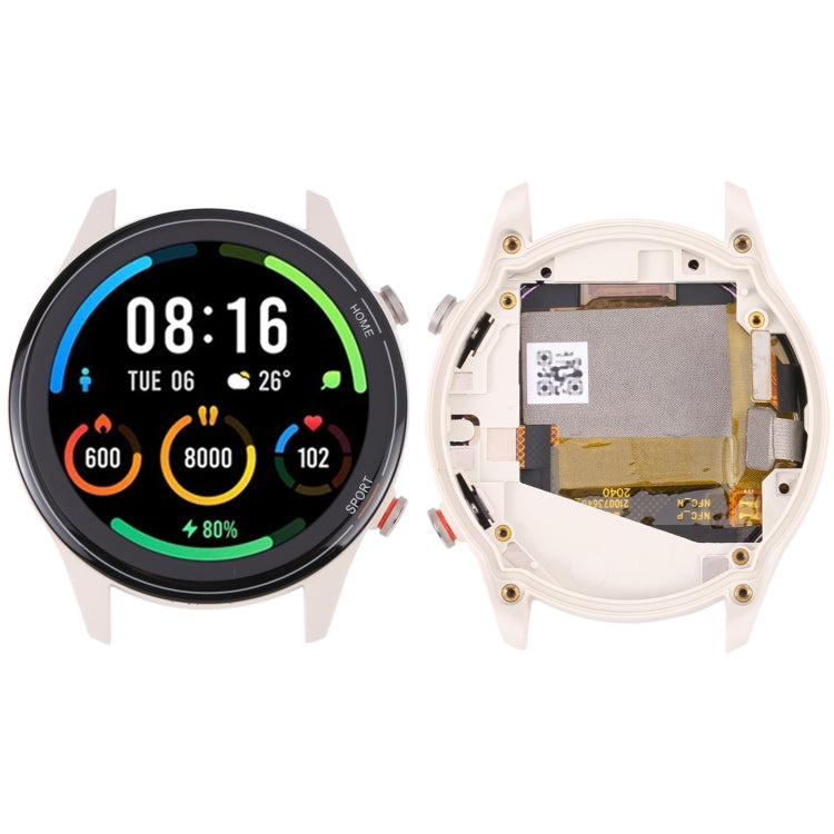 Original LCD Screen For Xiaomi Mi Watch / Watch Color Sport / Watch Revolve Active Digitizer Full Assembly with Frame (White) - free shipping - PMC TechLife - Order now!