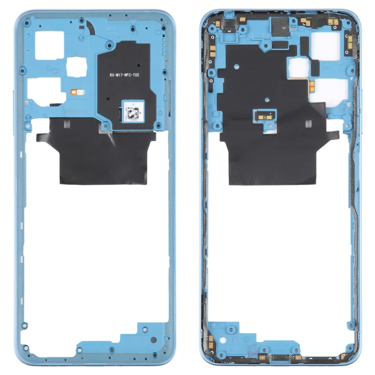 For Xiaomi Redmi Note 12 Middle Frame Bezel Plate (Blue) - Frame Bezel Plate by PMC TechLife | Online Shopping South Africa | PMC TechLife