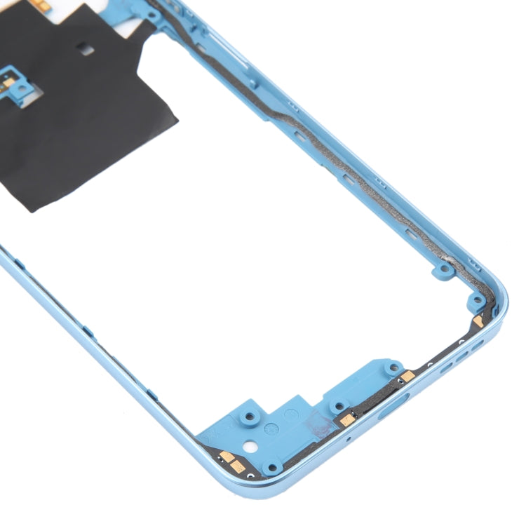 For Xiaomi Redmi Note 12 Middle Frame Bezel Plate (Blue) - Frame Bezel Plate by PMC TechLife | Online Shopping South Africa | PMC TechLife