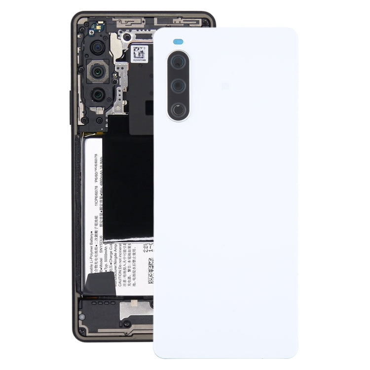 For Sony Xperia 10 IV Original Battery Back Cover(White) - Back Cover by PMC TechLife | Online Shopping South Africa | PMC TechLife