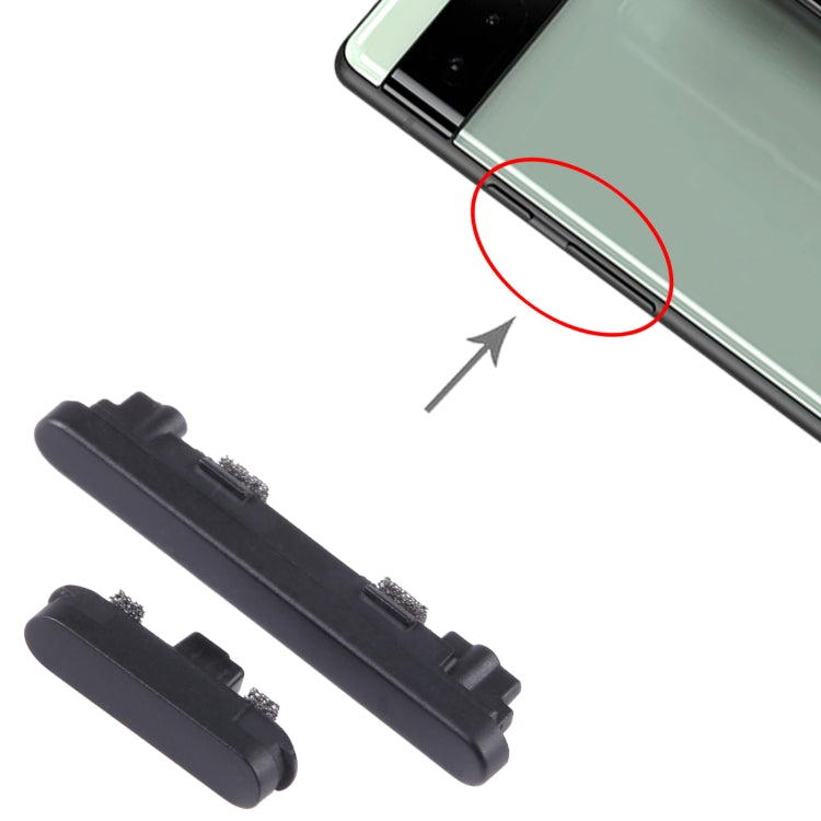 For Google Pixel 6A Power Button + Volume Control Button (Black) - Others by PMC TechLife | Online Shopping South Africa | PMC TechLife