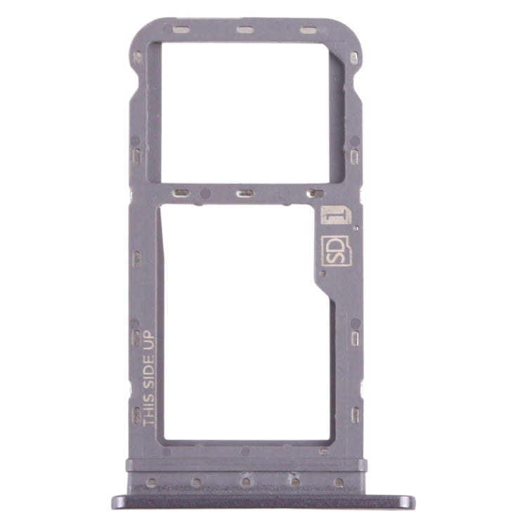 For Motorola Moto G Power 2021 SIM Card Tray + Micro SD Card Tray (Purple) - Card Socket by PMC TechLife | Online Shopping South Africa | PMC TechLife