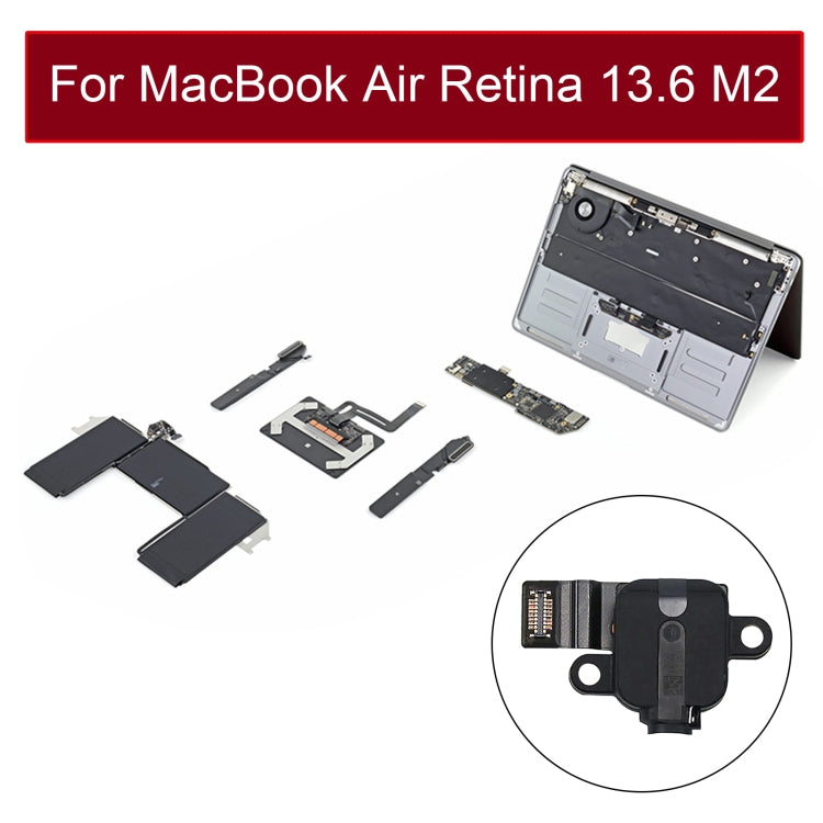 Earphone Jack Flex Cable 821-03656-A for MacBook Air 13.6 inch A2681 2022 EMC4074 (White) - Flex Cable by PMC TechLife | Online Shopping South Africa | PMC TechLife