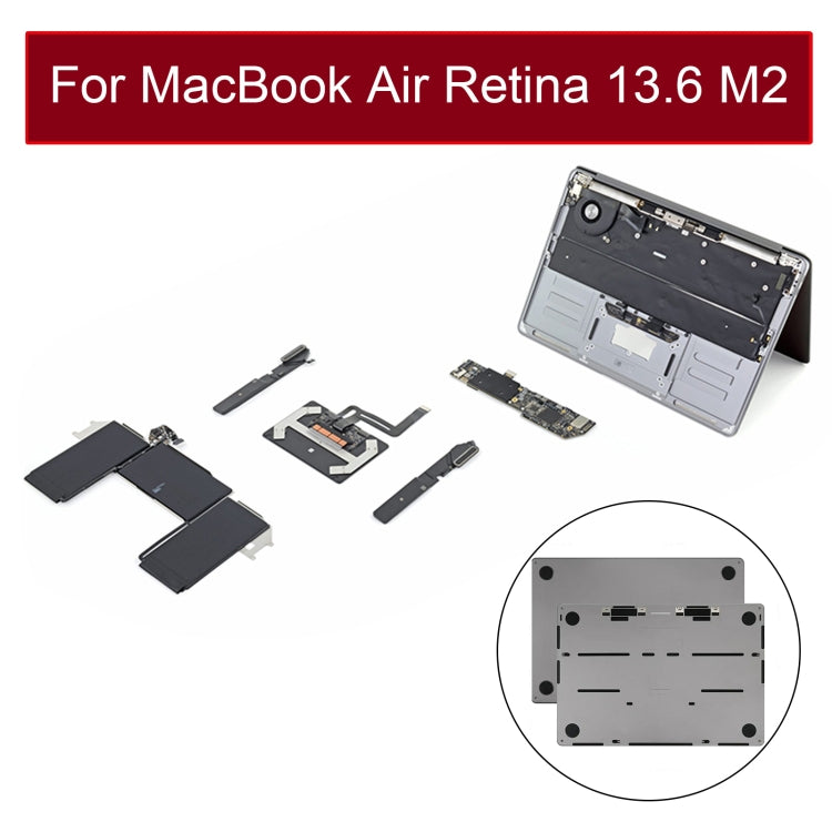 Bottom Cover Case for MacBook Air Retina 13.6 M2 A2681 2022 EMC4074 (Grey) - Bottom Cover by PMC TechLife | Online Shopping South Africa | PMC TechLife