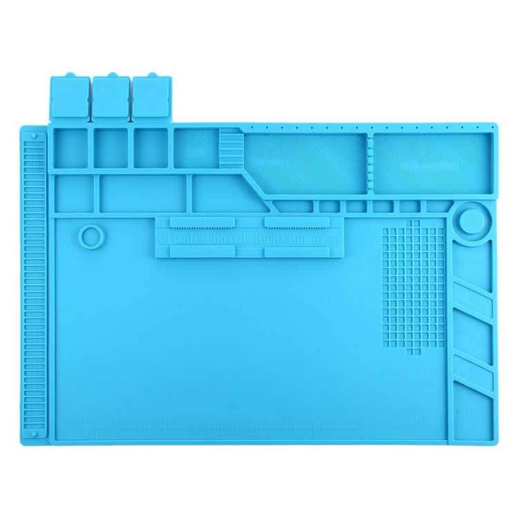 S-170 Insulation Heat-Resistant Repair Pad ESD Mat with Magnetic, Size: 48 x 32cm - free shipping - PMC TechLife - Order now!