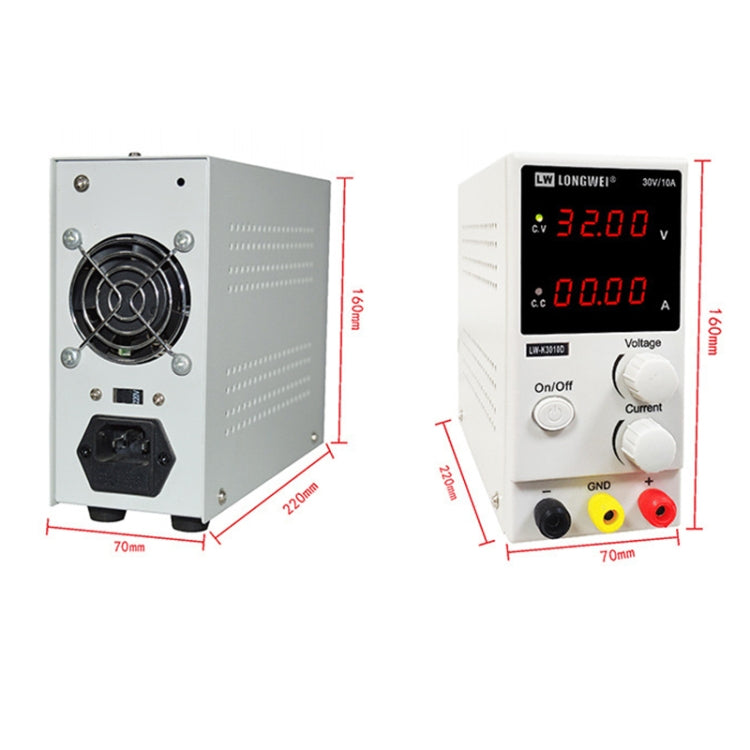 K3010D 30V 10A DC Switching Regulated Powers Supply Phone Repair Voltage Regulator (EU Plug) - Power Supply by PMC TechLife | Online Shopping South Africa | PMC TechLife | Buy Now Pay Later Mobicred