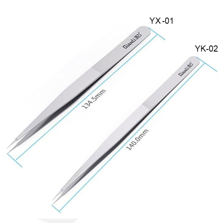 Qianli iNeezy YX-01 Stainless Steel Extra-sharp Thickened Tweezers Pointed Tweezers - Tweezers by QIANLI | Online Shopping South Africa | PMC TechLife | Buy Now Pay Later Mobicred