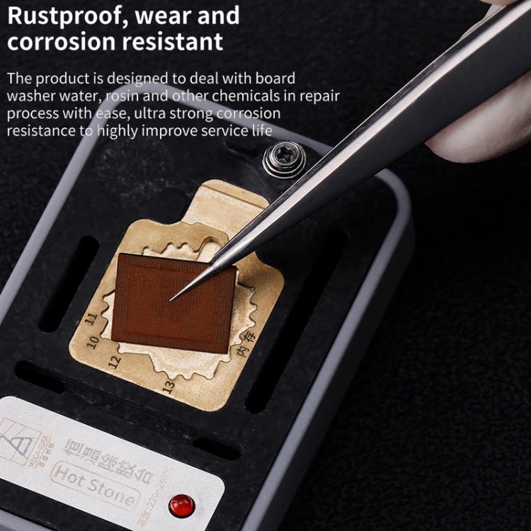 Qianli iNeezy YX-01 Stainless Steel Extra-sharp Thickened Tweezers Pointed Tweezers - Tweezers by QIANLI | Online Shopping South Africa | PMC TechLife | Buy Now Pay Later Mobicred