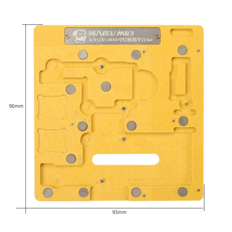 MECHANIC MR3 3 in 1 Mid-Layer Planting Tin Platform for iPhone X/XS/XS Max - Repair Platform by MECHANIC | Online Shopping South Africa | PMC TechLife | Buy Now Pay Later Mobicred