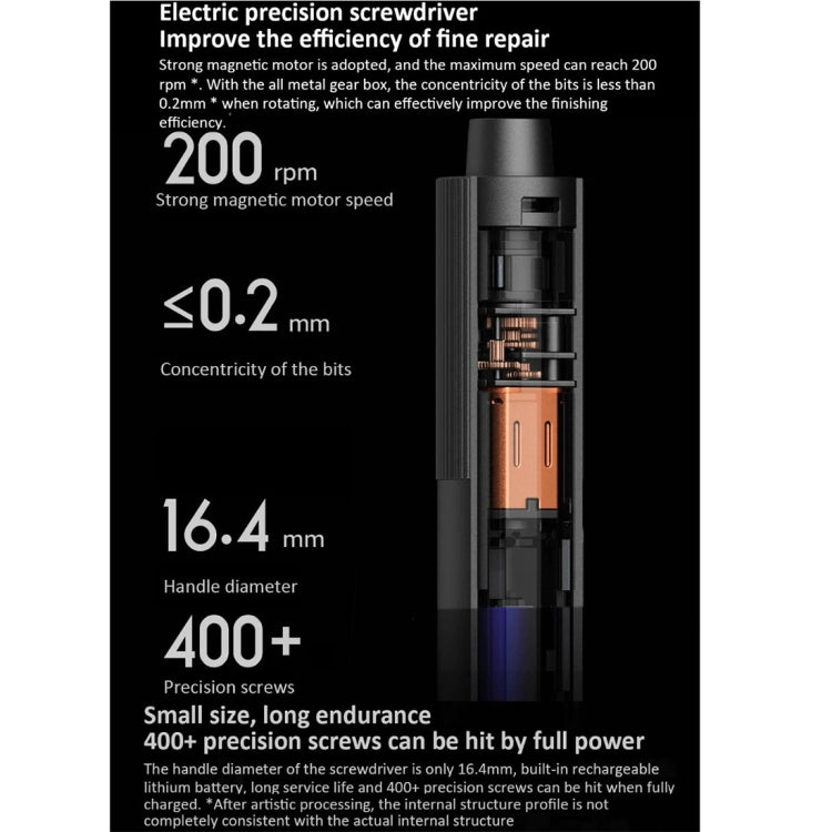 25 in 1 Original Xiaomi Mijia Electric Precision Screwdriver Kit Rechargeable Magnetic Aluminum Case - free shipping - PMC TechLife - Order now!